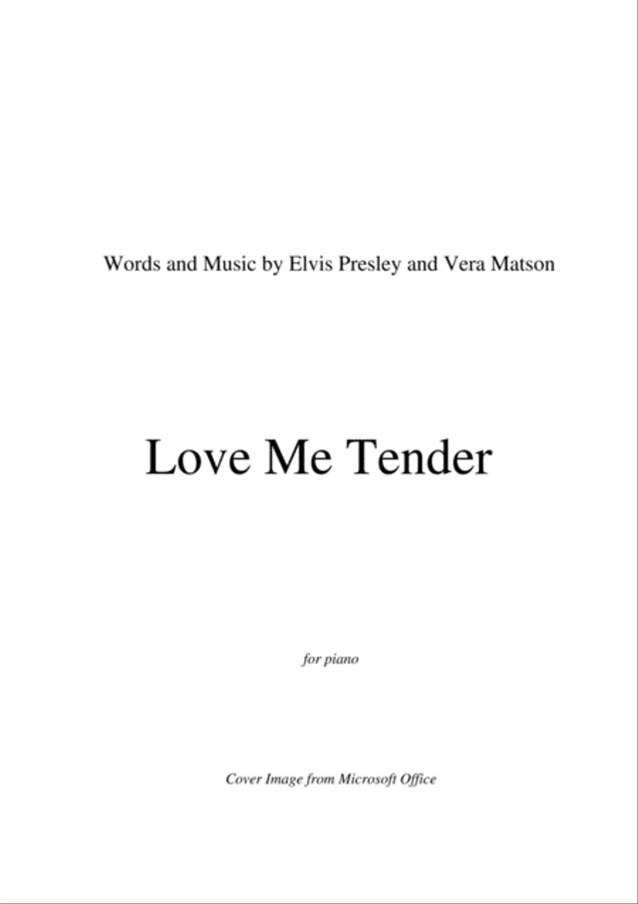 Love Me Tender Piano Solo scores gallery preview page 2