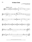 To Honor Christ - Oboe