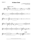 To Honor Christ - Bb Clarinet 1 & 2