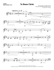 To Honor Christ - Clarinet (sub. Horn 1-2)