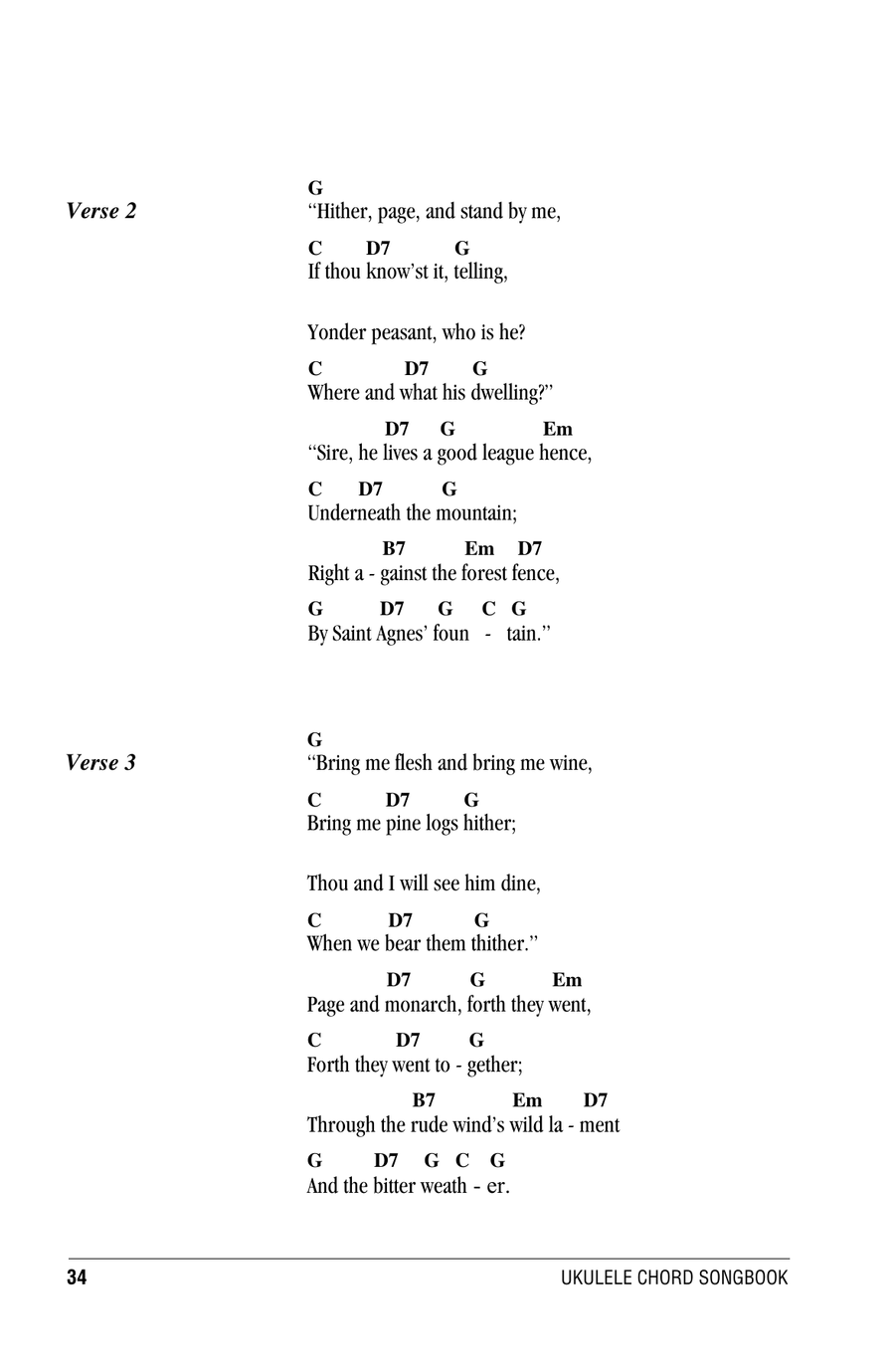 Good King Wenceslas Good King Wenceslas Ukulele scores gallery preview page 2