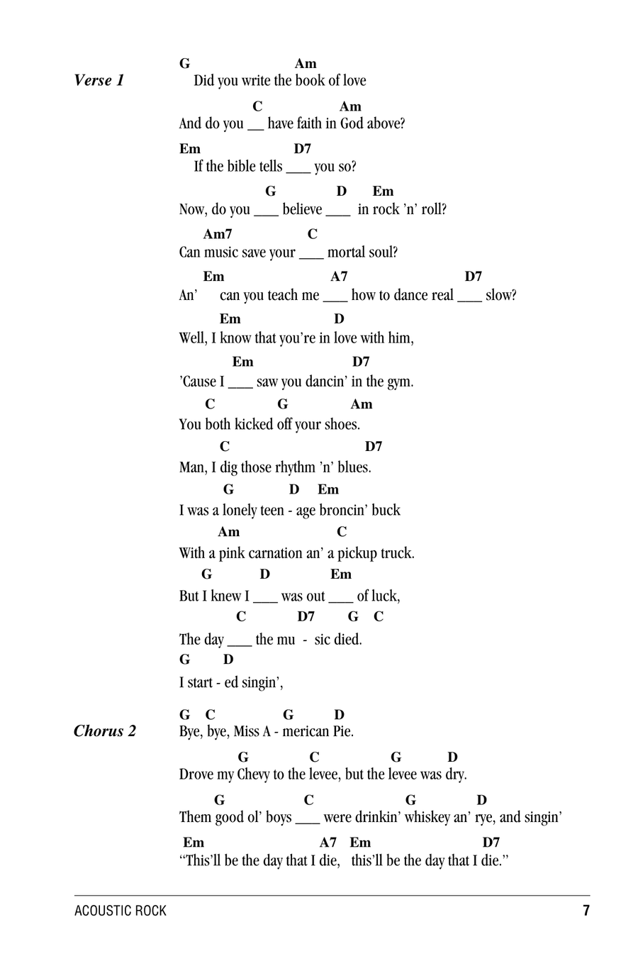 American Pie American Pie Ukulele scores gallery preview page 2