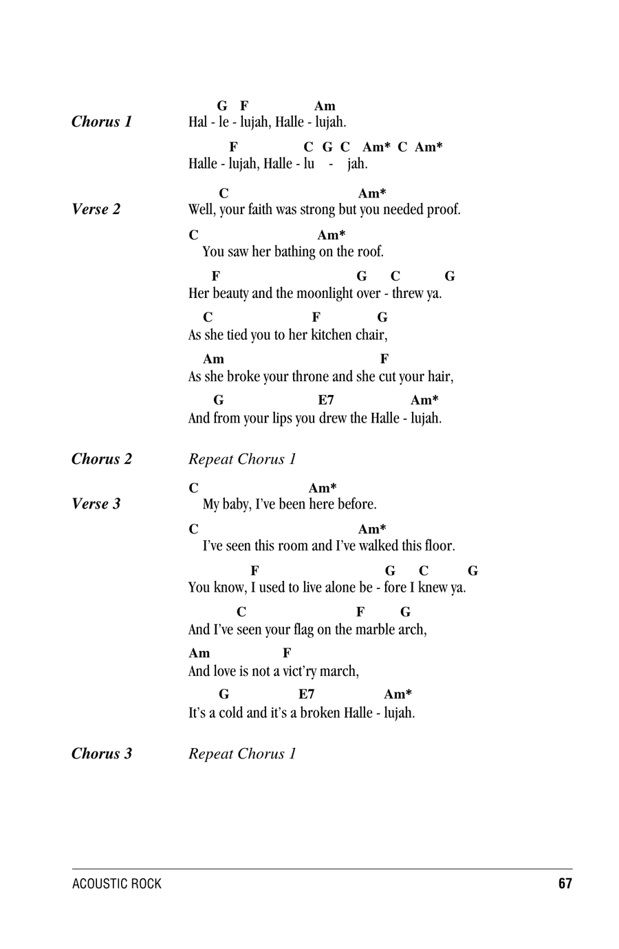 Hallelujah Hallelujah Ukulele scores gallery preview page 2