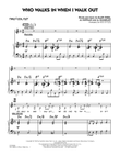 Who Walks In When I Walk Out? (Key: D minor) - Piano/Vocal Duet