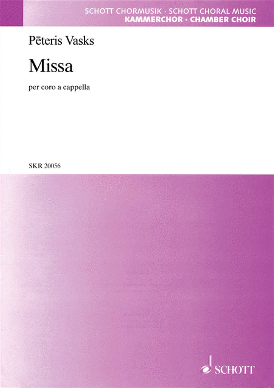 Missa Missa 4-Part scores gallery preview page 1