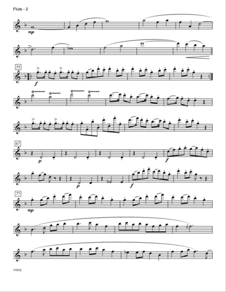 Tibetan Dance (Xiyi Ge) - Flute Flute scores gallery preview page 2
