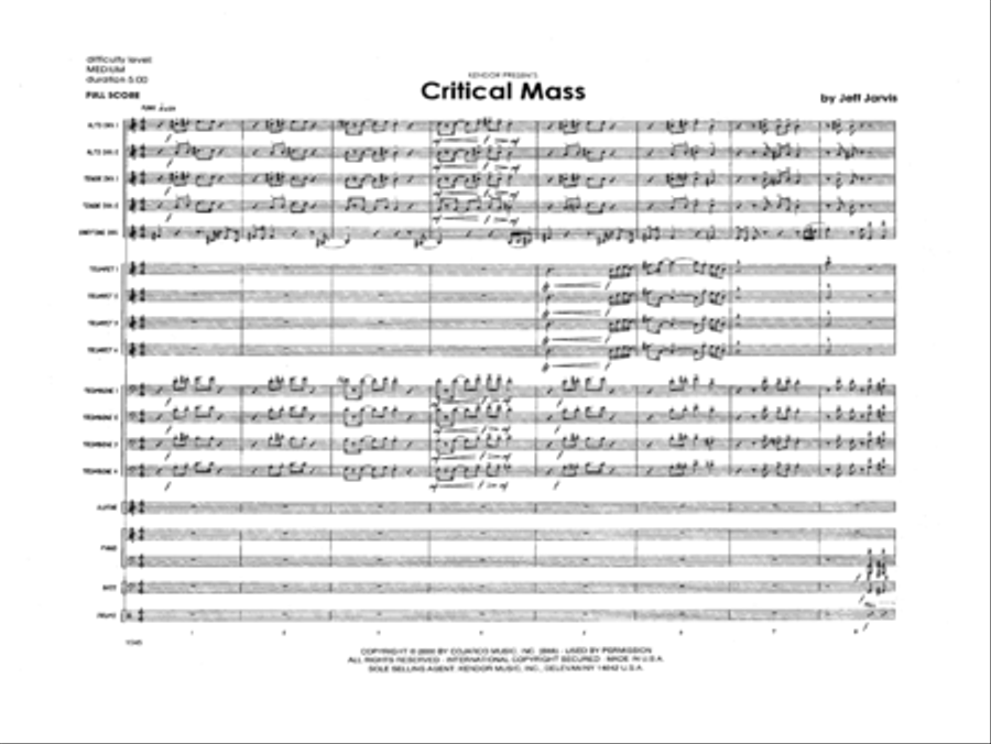 Critical Mass - Full Score Score scores gallery preview page 2