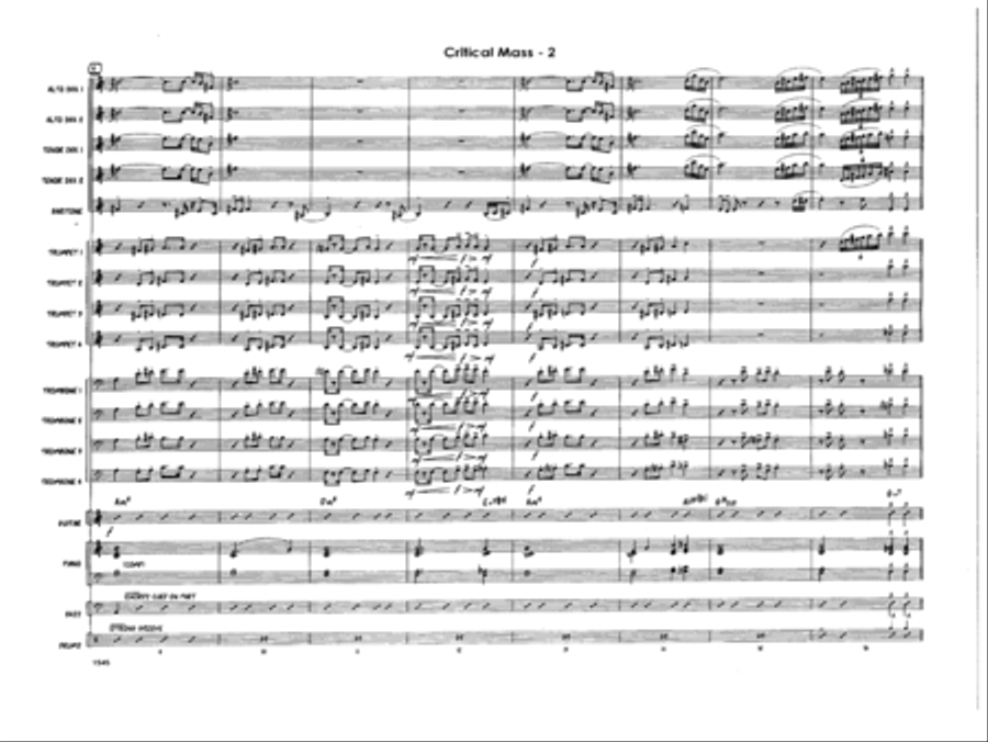 Critical Mass - Full Score Score scores gallery preview page 3