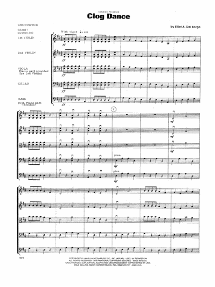 Clog Dance - Full Score Score scores gallery preview page 2