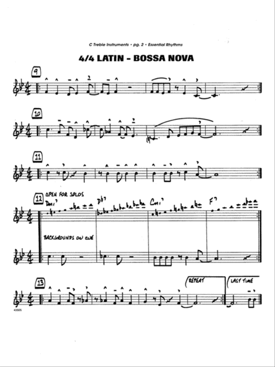 Essential Rhythms For Jazz Ensemble - C Instruments C Instrument scores gallery preview page 2