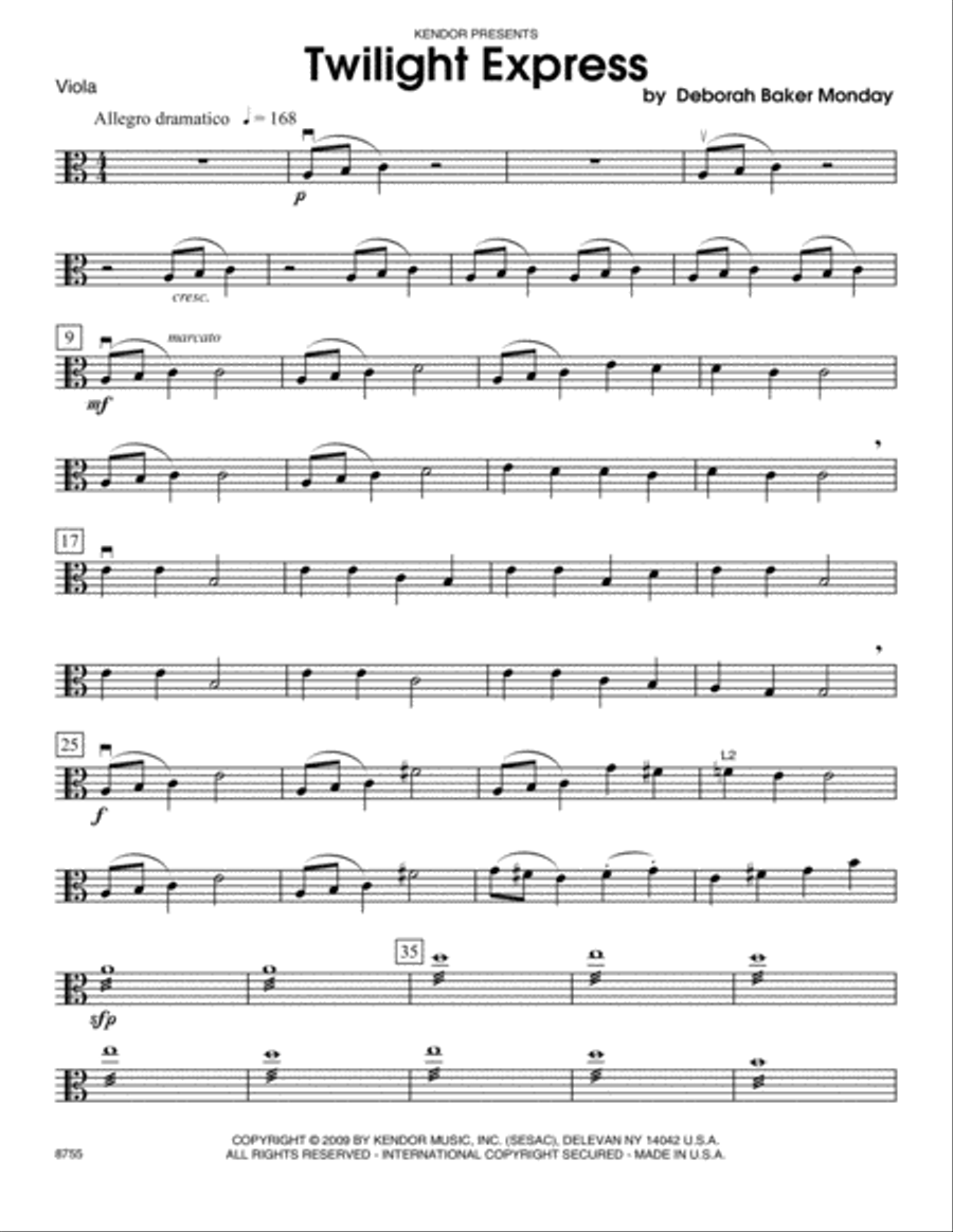Twilight Express - Viola Viola scores gallery preview page 1