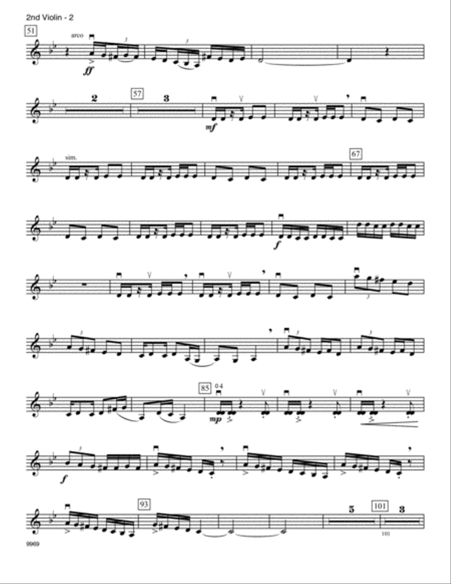 Bollywood Strings (Senior Edition) - Violin 2 Violin scores gallery preview page 2