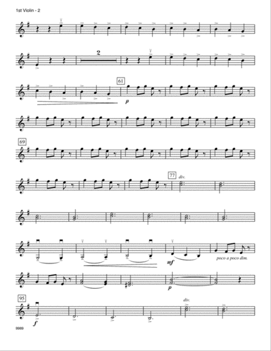 Carol of the Bells - Violin 1 Violin scores gallery preview page 2