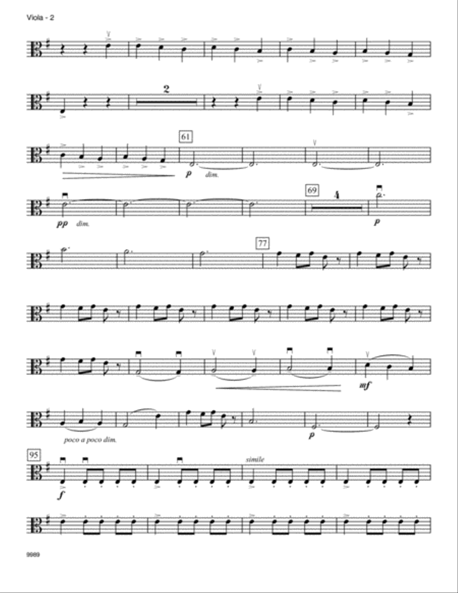 Carol of the Bells - Viola Viola scores gallery preview page 2