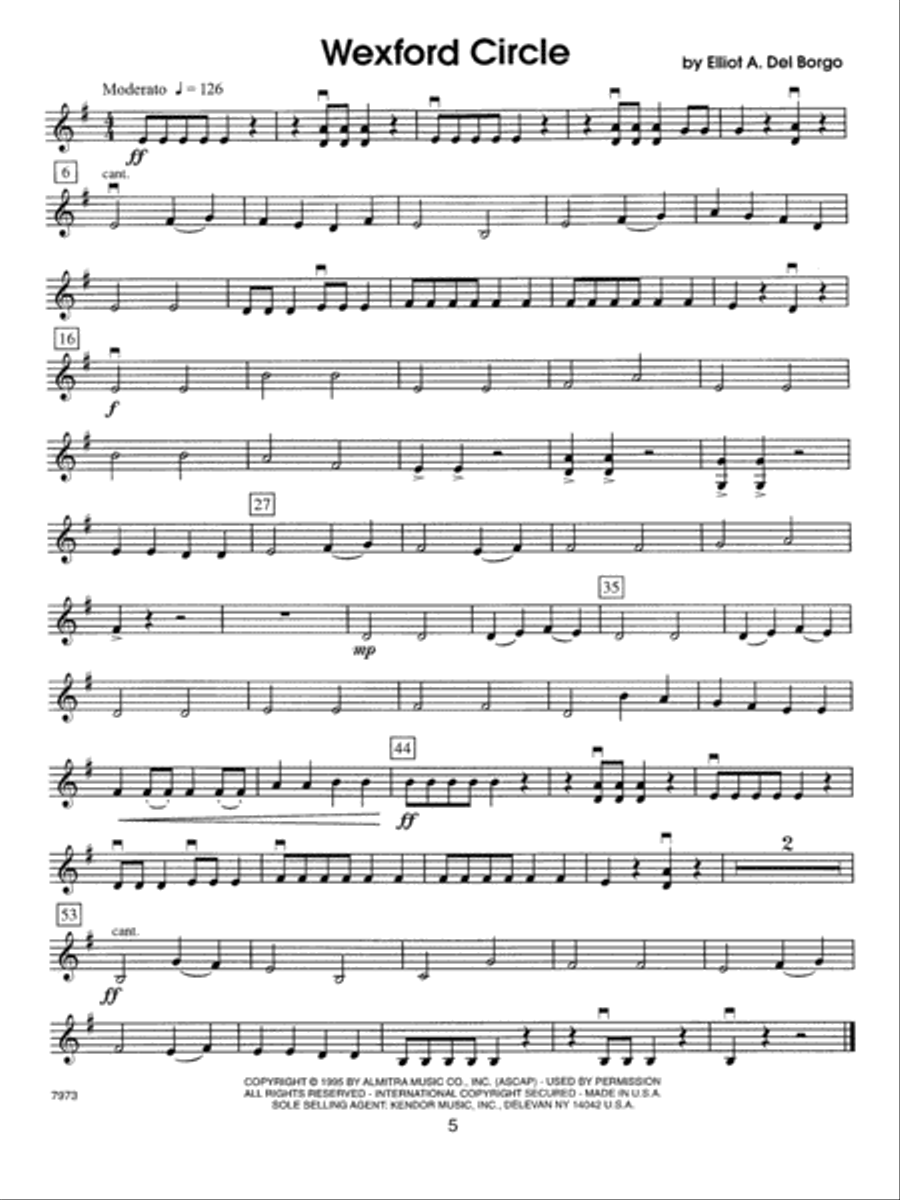Kendor Concert Favorites - 2nd Violin Violin Solo scores gallery preview page 6
