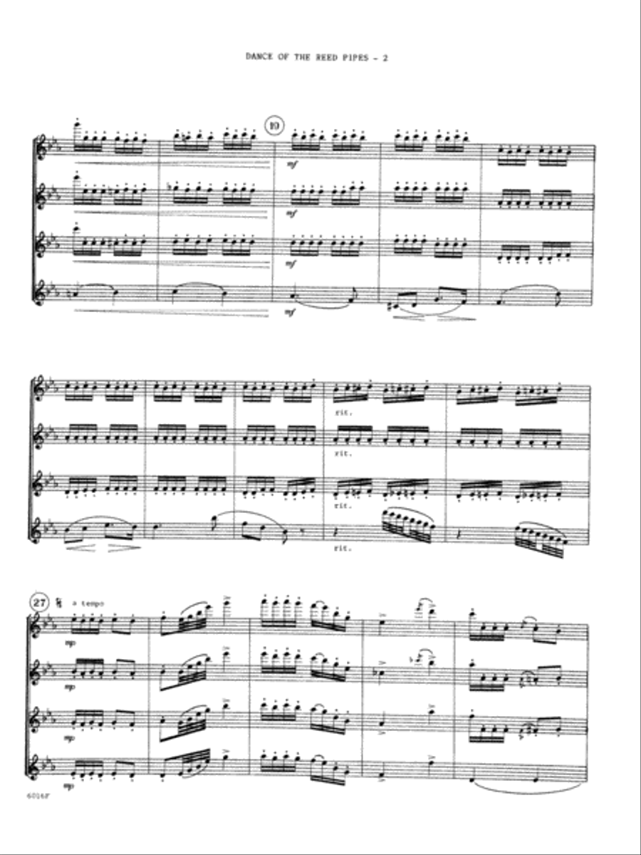 Dance Of The Reed Pipes - Full Score Woodwind Ensemble scores gallery preview page 2