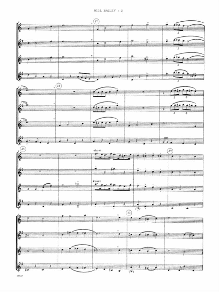 Bill Bailey - Full Score Woodwind Ensemble scores gallery preview page 2