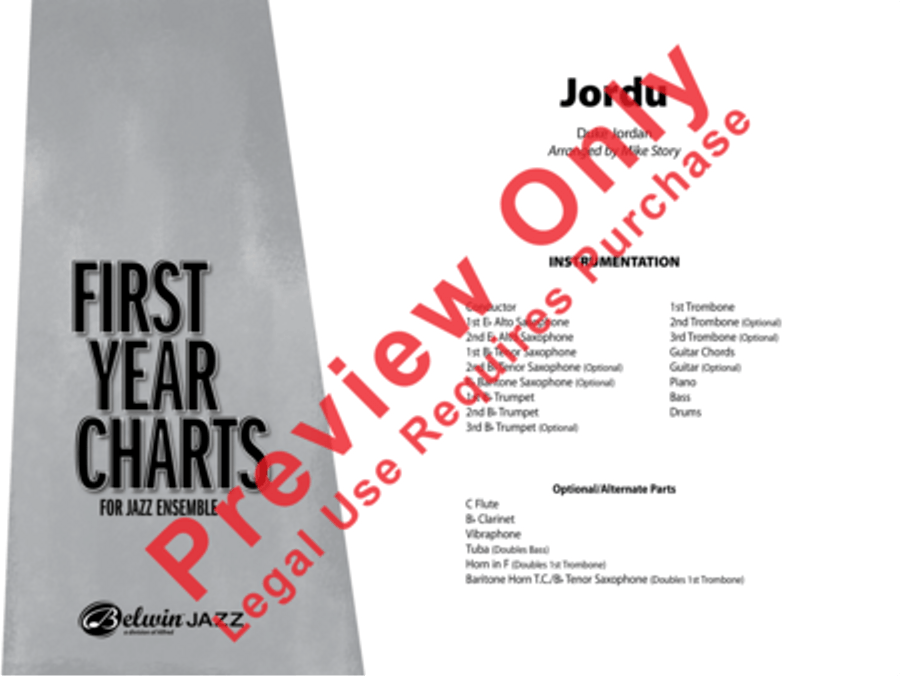Jordu Jordu Jazz Ensemble scores gallery preview page 2