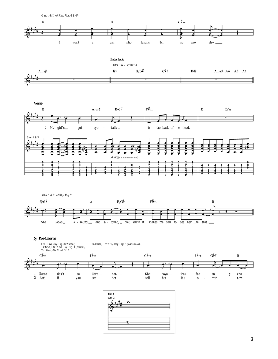 No One Else Acoustic Guitar scores gallery preview page 3