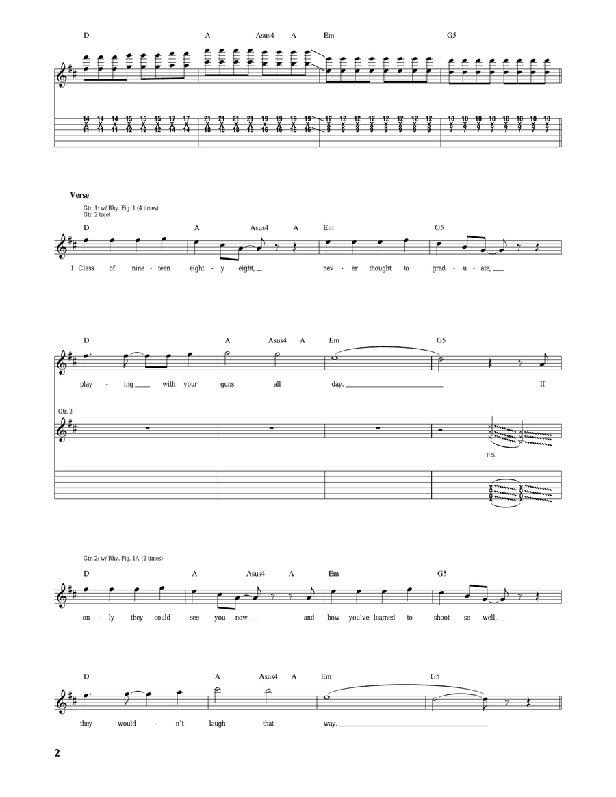 Lullaby For Wayne Lullaby For Wayne Acoustic Guitar scores gallery preview page 2