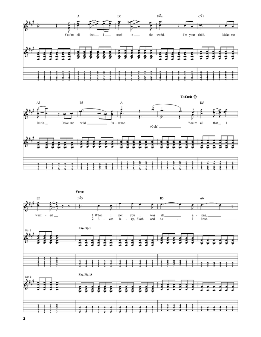 Susanne Susanne Acoustic Guitar scores gallery preview page 2