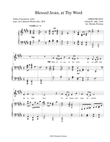Blessed Jesus, at Thy Word (LIEBSTER JESU), Low Voice, arr. Brenda Portman