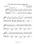 If You But Trust in God to Guide You (WER NUR DEN LIEBEN), Low Voice, arr. Brenda Portman