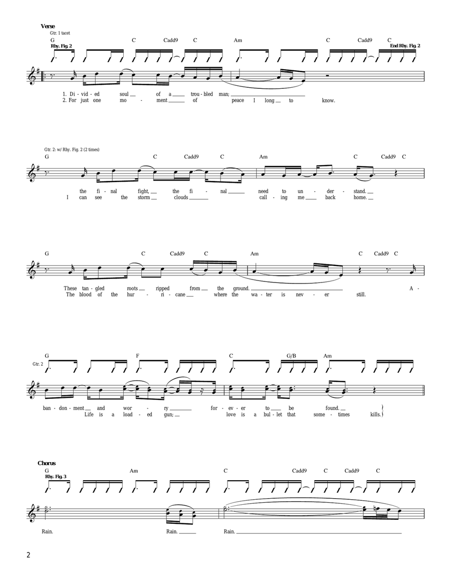 Darkest Days Darkest Days Acoustic Guitar scores gallery preview page 2