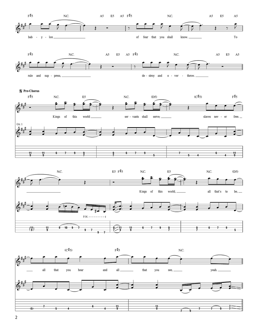 Overlord Overlord Acoustic Guitar scores gallery preview page 2