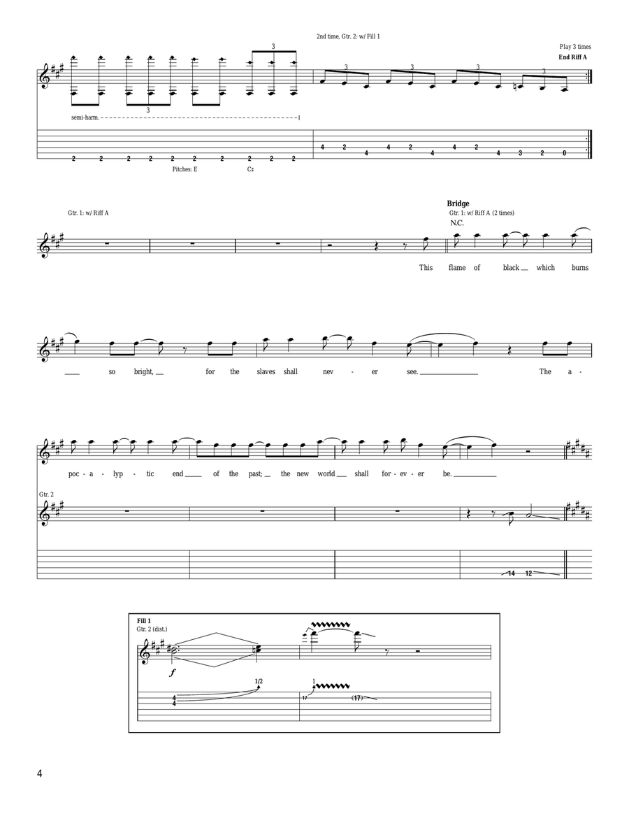 Overlord Overlord Acoustic Guitar scores gallery preview page 4