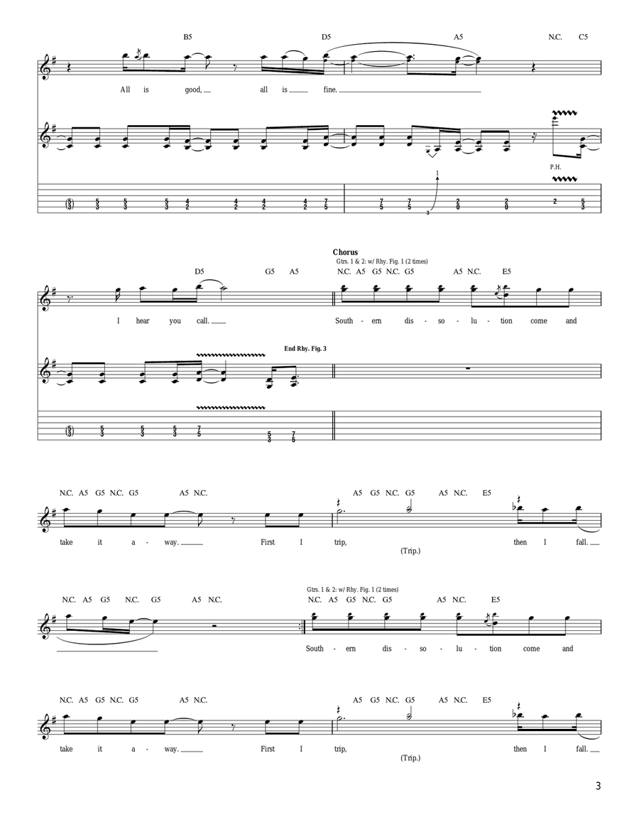 Southern Dissolution Southern Dissolution Acoustic Guitar scores gallery preview page 3