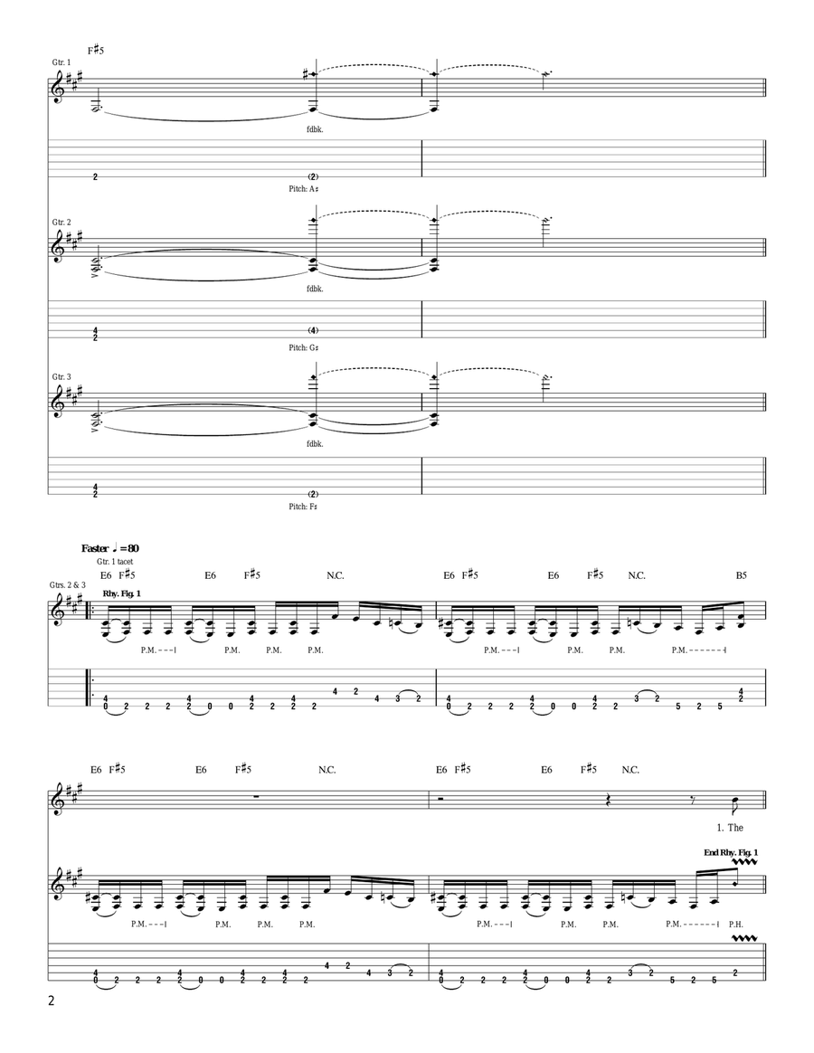 War Of Heaven War Of Heaven Acoustic Guitar scores gallery preview page 2