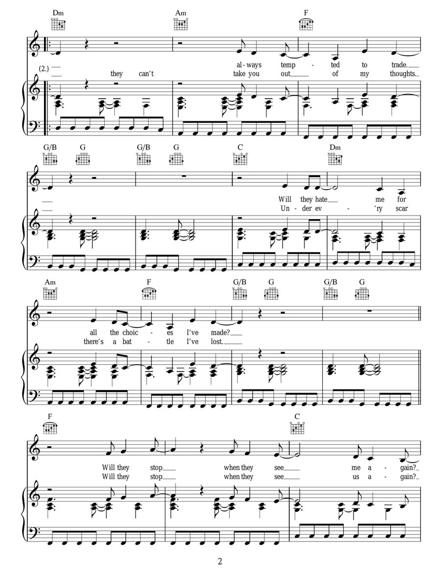 Eclipse (All Yours) Eclipse (All Yours) Piano, Vocal, Guitar scores gallery preview page 2