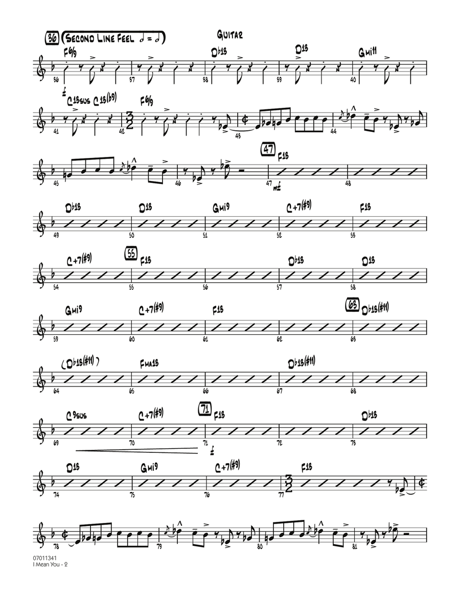 I Mean You - Guitar I Mean You - Guitar Jazz Ensemble scores gallery preview page 2