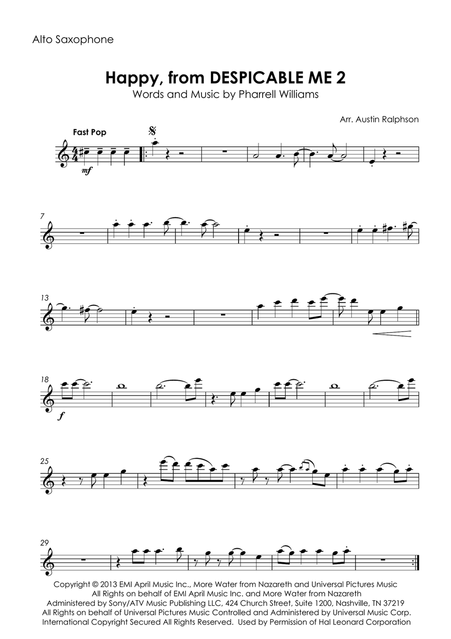 Happy Saxophone Quartet scores gallery preview page 5