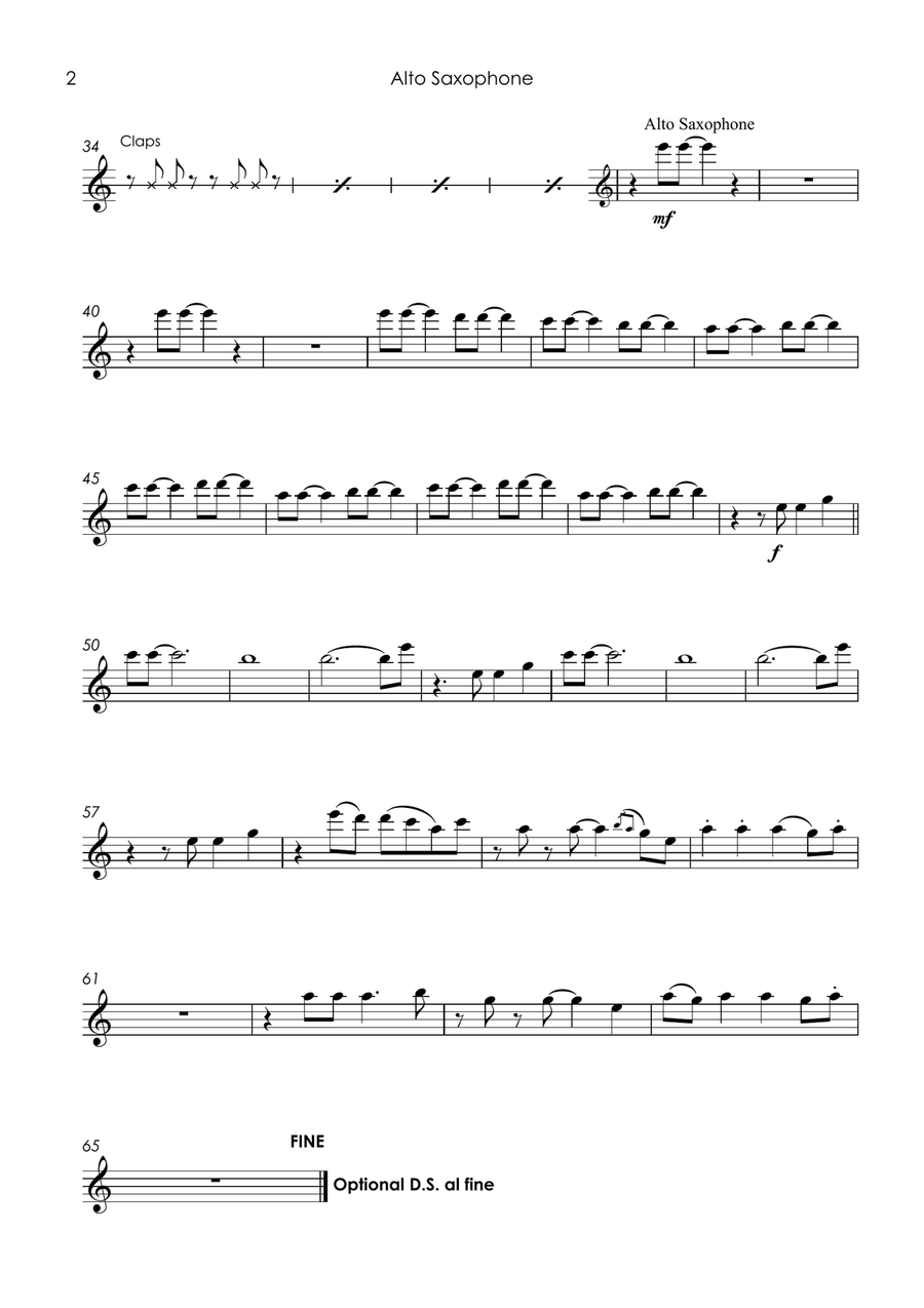 Happy Saxophone Quartet scores gallery preview page 6