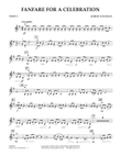 Fanfare For A Celebration - Violin 2 mini preview