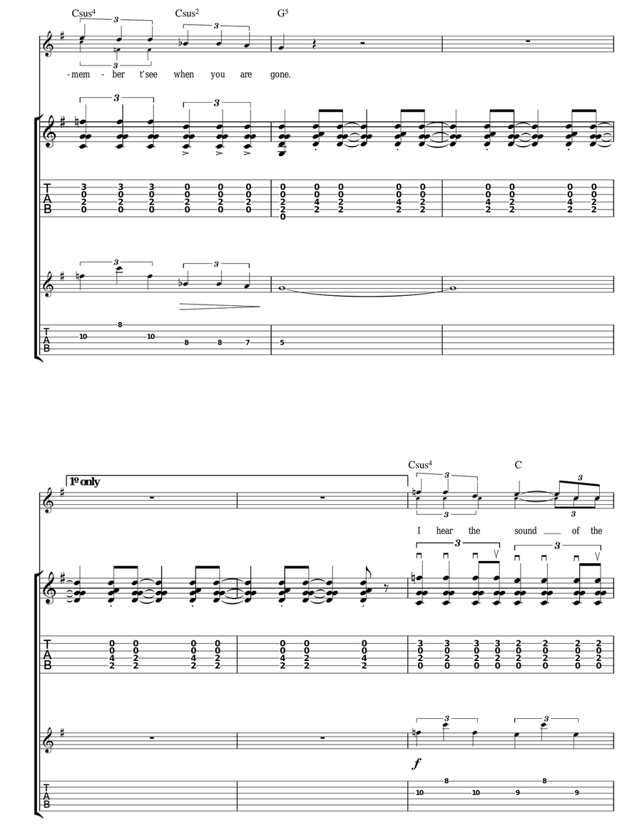 A Whisper A Whisper Acoustic Guitar scores gallery preview page 3