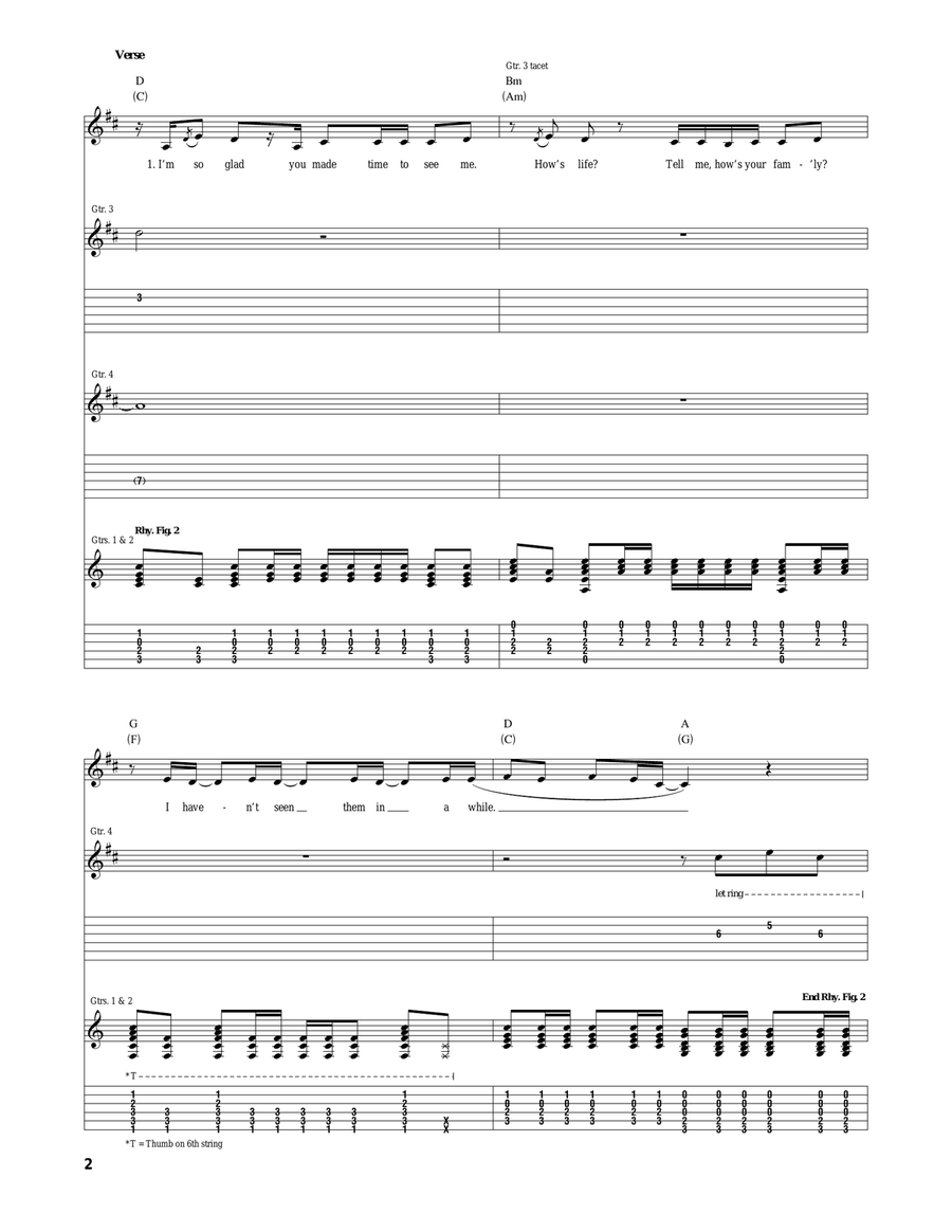 Back To December Back To December Acoustic Guitar scores gallery preview page 2