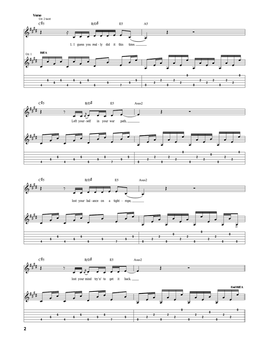 Innocent Innocent Acoustic Guitar scores gallery preview page 2