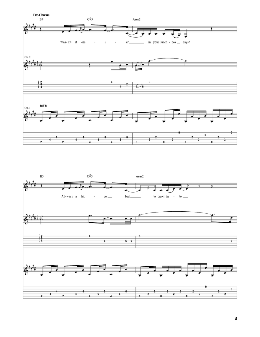 Innocent Innocent Acoustic Guitar scores gallery preview page 3