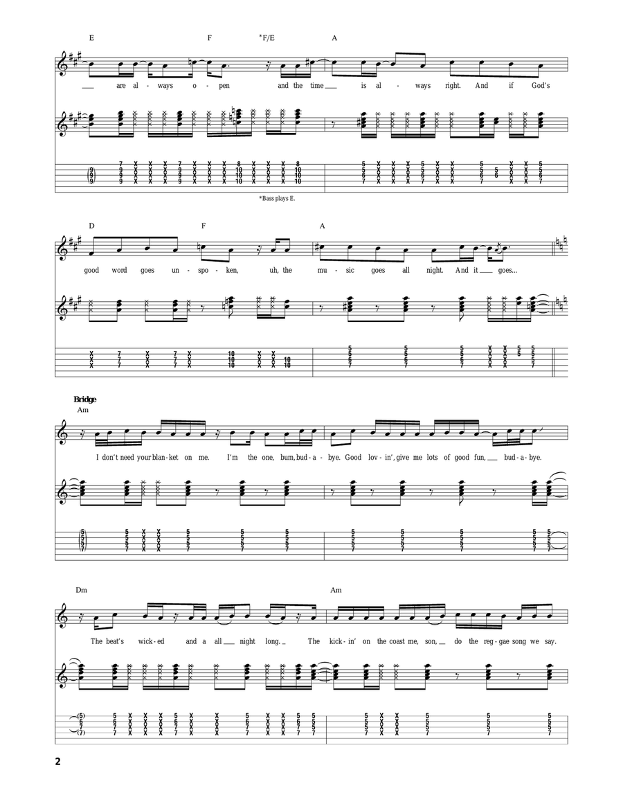Don't Push Acoustic Guitar scores gallery preview page 2