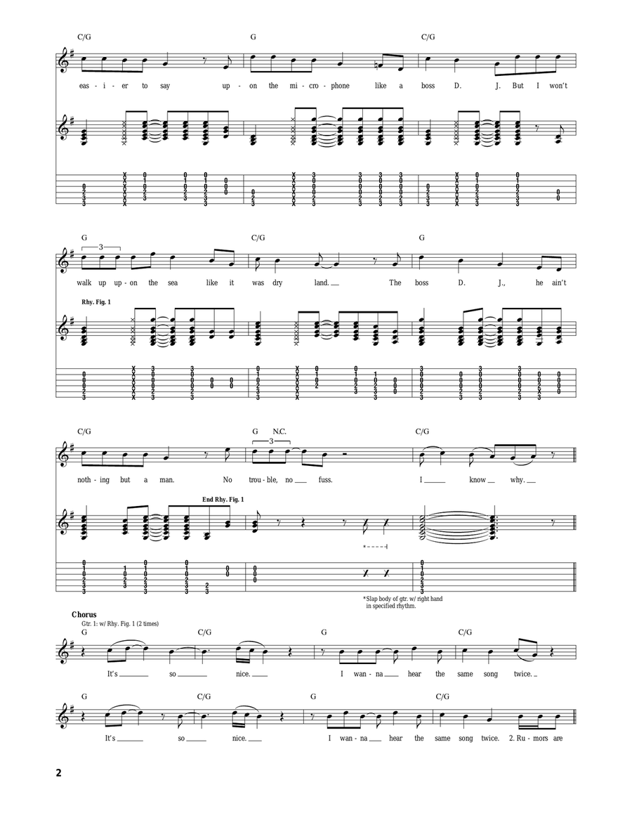 Boss D.J. Boss D.J. Acoustic Guitar scores gallery preview page 2