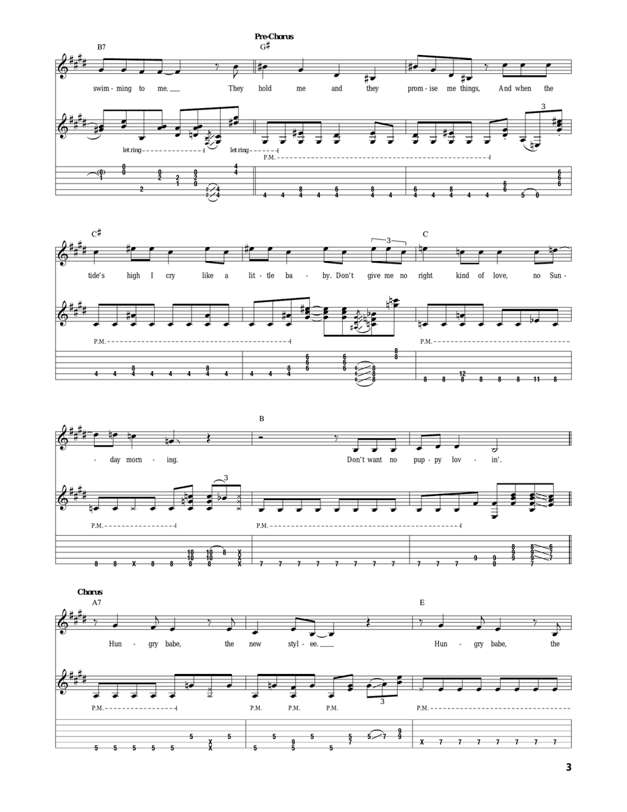 Freeway Time In LA County Jail Acoustic Guitar scores gallery preview page 3