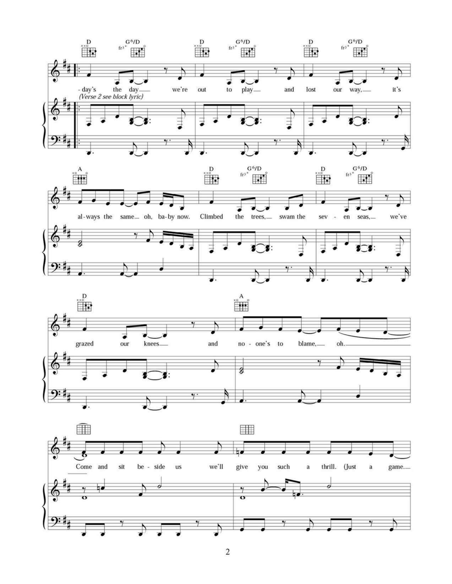 Rollercoaster Rollercoaster Piano, Vocal, Guitar scores gallery preview page 2