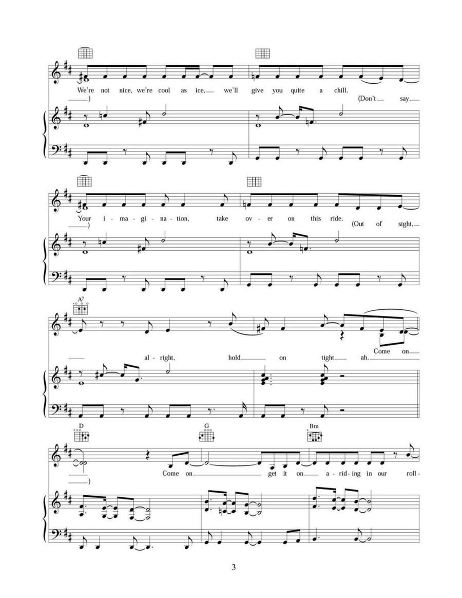 Rollercoaster Rollercoaster Piano, Vocal, Guitar scores gallery preview page 3