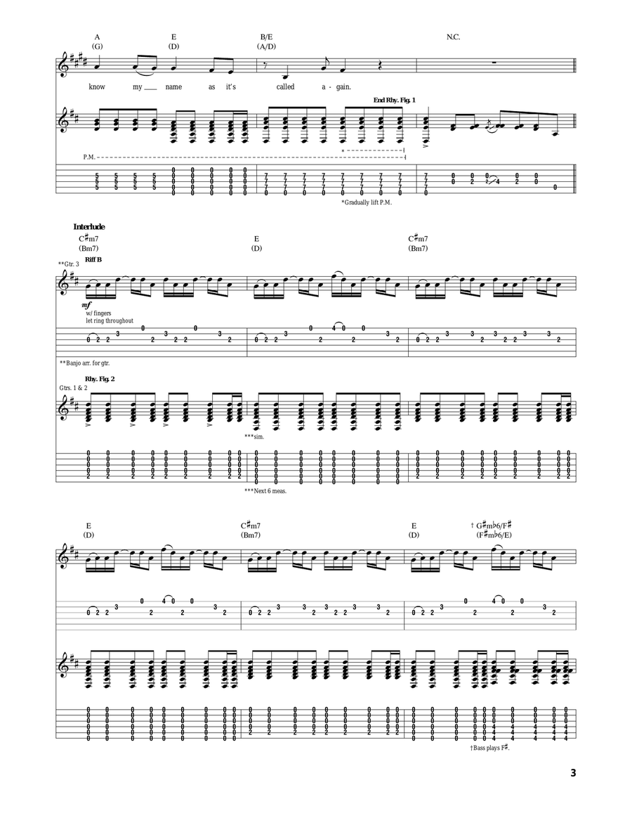 The Cave The Cave Acoustic Guitar scores gallery preview page 3