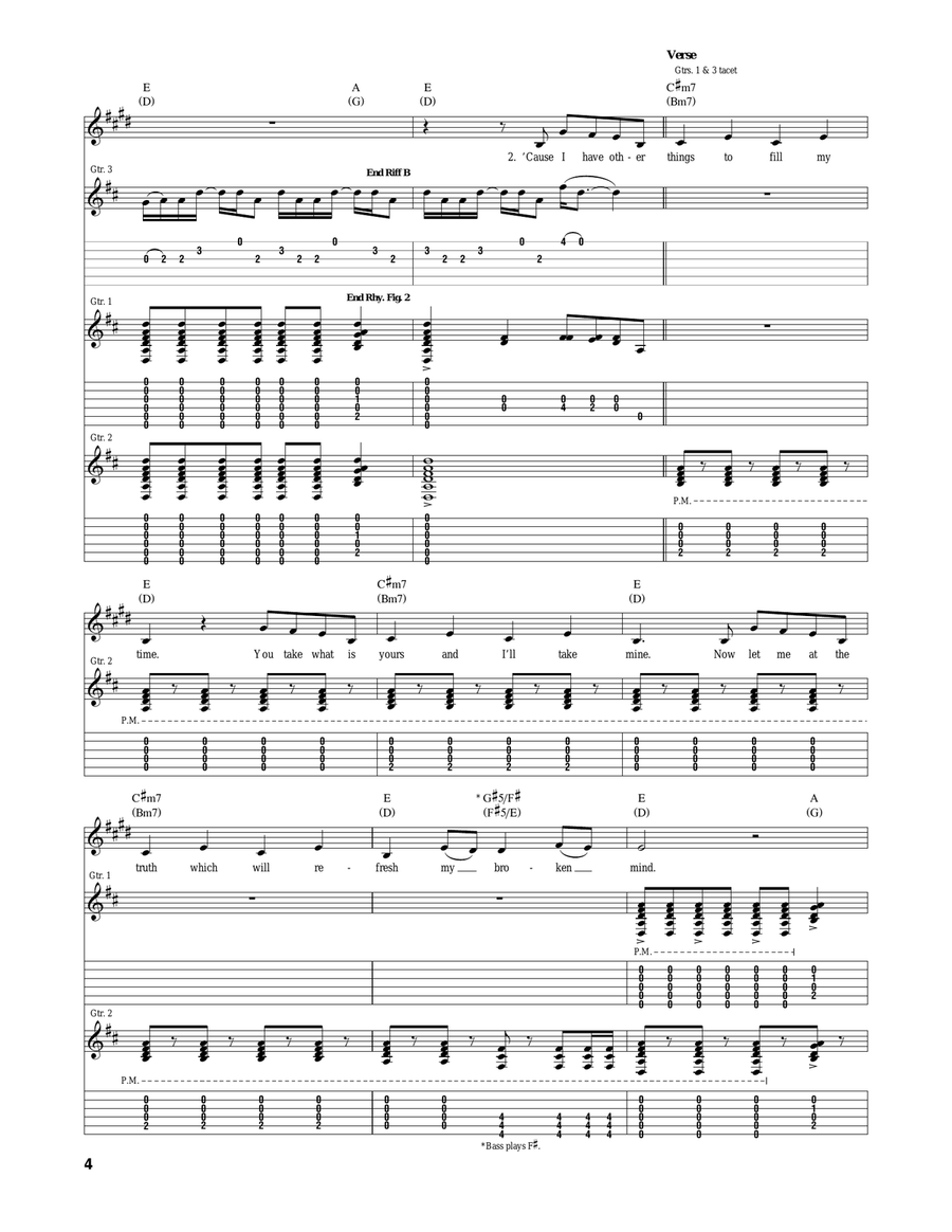 The Cave The Cave Acoustic Guitar scores gallery preview page 4