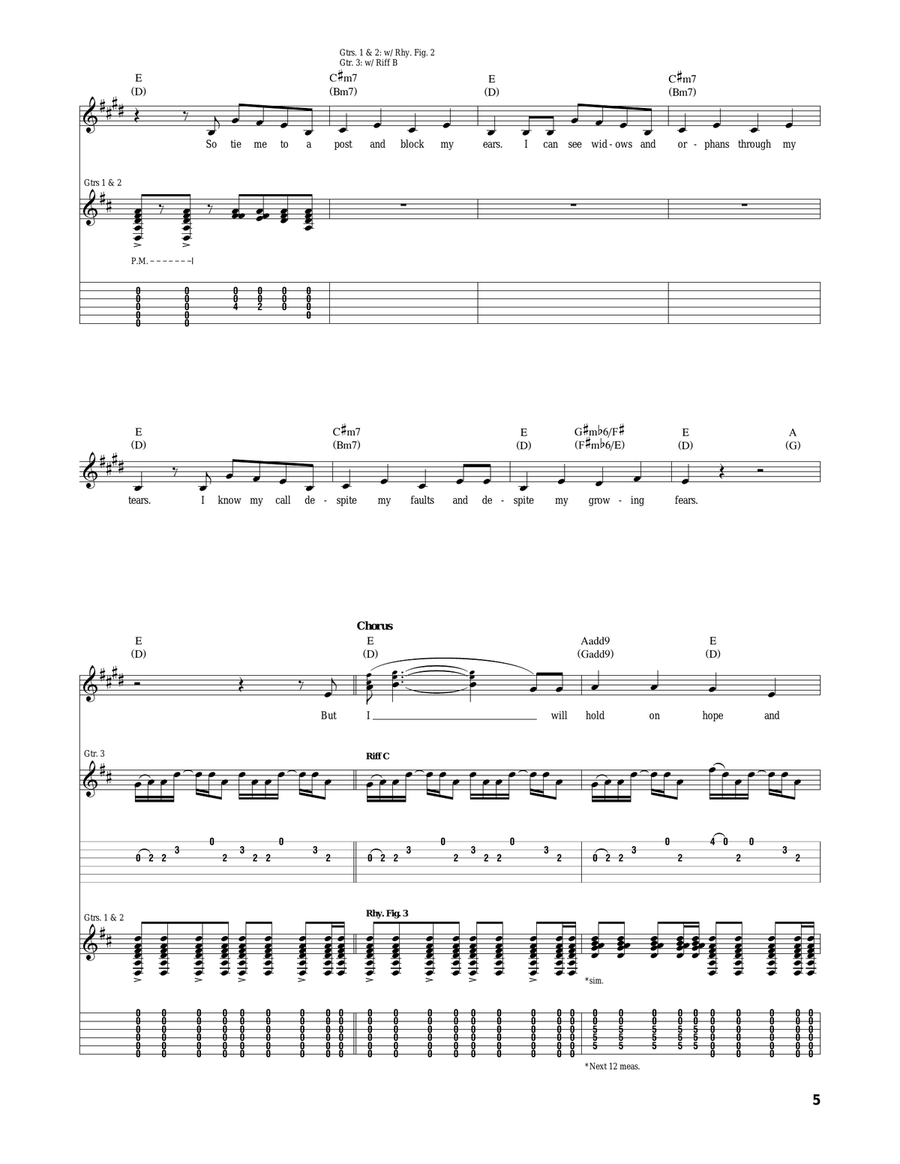 The Cave The Cave Acoustic Guitar scores gallery preview page 5