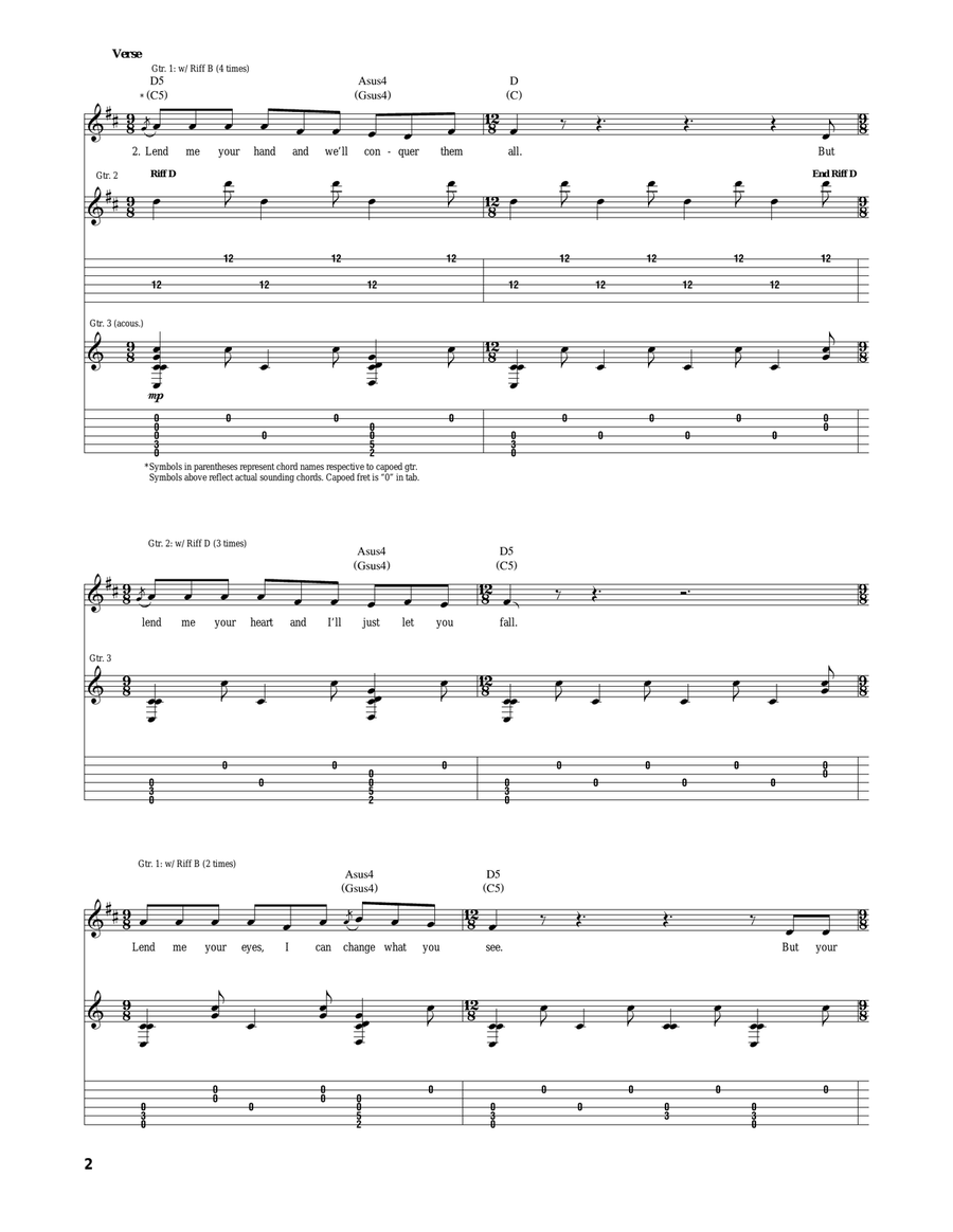 Awake My Soul Awake My Soul Acoustic Guitar scores gallery preview page 2